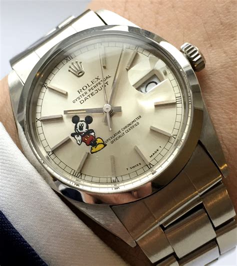 rolex datejust mickey mouse|rolex mickey mouse dials.